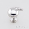 CARTOON-STYLE BOMB 316L SURGICAL STEEL LABRET SET